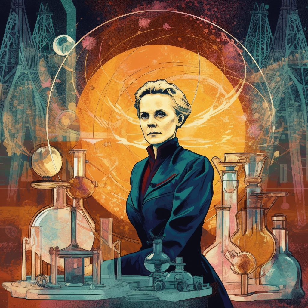 Marie Curie, by Midjourney