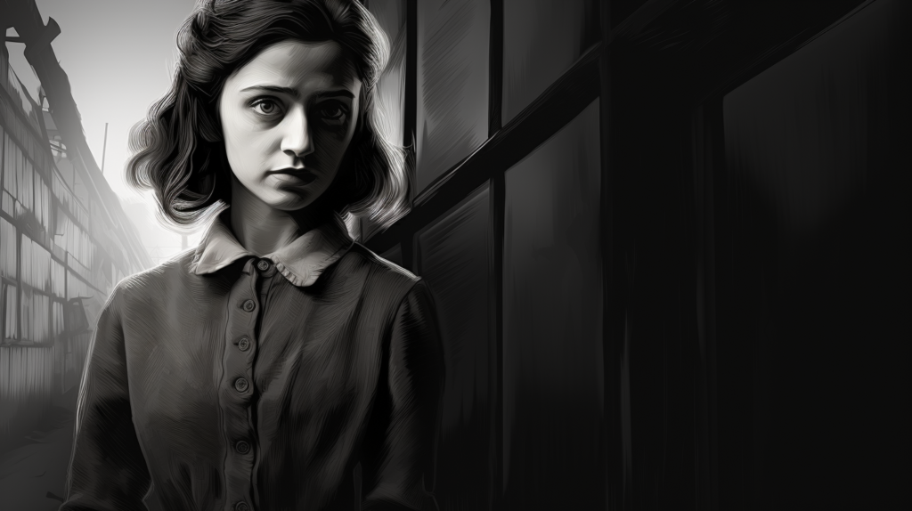 Anne Frank, by Midjourney
