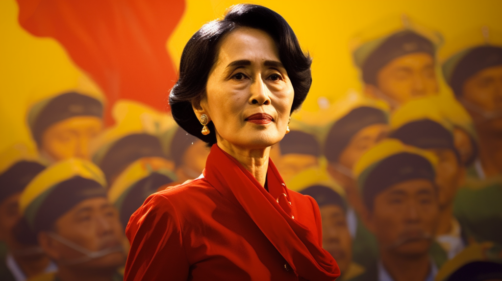 Aung San Suu Kyi, by Midjourney