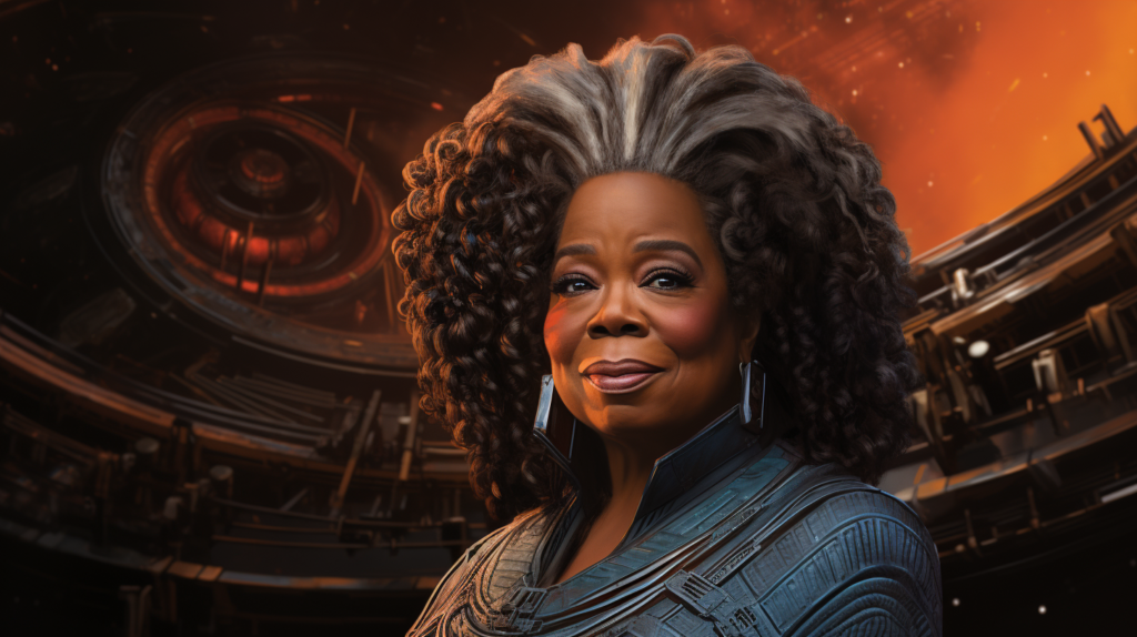 Oprah Winfrey, by Midjourney